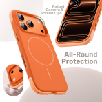 JETech iPhone 18 Pro Max Manyetik Silikon K�l�f-Orange
