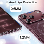 JETech iPhone 18 Pro Max Simli Manyetik K�l�f-Dark Cherry