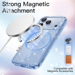 JETech iPhone 18 Pro Max Simli Manyetik K�l�f-Glacier