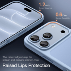 JETech iPhone 18 Pro Max Mat K�l�f-Glacier