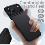 JETech iPhone 18 Pro Max Silikon K�l�f-Black