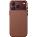 JETech iPhone 18 Pro Max Vegan Deri MagSafe K�l�f-Deep Brown
