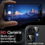 JETech iPhone 17 Kamera Lens Koruyucu