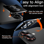 JETech iPhone 17 Kamera Lens Koruyucu