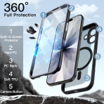 JETech iPhone 17 Tam Korumal Klf