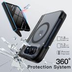 JETech  iPhone Duo Manyetik Mat Gizli Standl� K�l�f