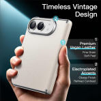 JETech iPhone Duo Vegan Deri K�l�f -White