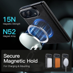 JETech iPhone Duo Vegan Deri K�l�f -Black