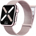  JIEBAO Apple Watch 7 Spor Loop Kay (41mm)-Pink Sand
