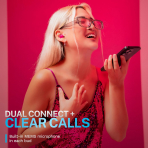 JLab Go Pop ANC Bluetooth Kulak i Kulaklk-Fuchsia