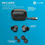 JLab Go Pop ANC Bluetooth Kulak i Kulaklk-Black