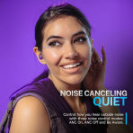 JLab Go Pop ANC Bluetooth Kulak i Kulaklk-Transparent Purple
