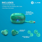 JLab Go Pop ANC Bluetooth Kulak i Kulaklk-Transparent Teal