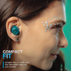 JLab Go Pop ANC Bluetooth Kulak i Kulaklk-Transparent Teal