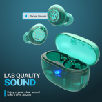 JLab Go Pop ANC Bluetooth Kulak i Kulaklk-Transparent Teal