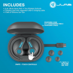 JLab JBuds Sport ANC 4 Kulak i Kulaklk-Graphite