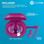JLab JBuds Sport ANC 4 Kulak i Kulaklk-Pink