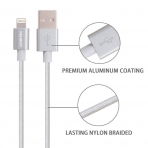 JOOMFEEN Apple Lightning Kablo-Silver