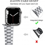 JOYOZY Apple Watch Ultra Paslanmaz elik Kay(49mm)-Silver