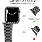 JOYOZY Apple Watch Ultra Paslanmaz elik Kay(49mm)-Black