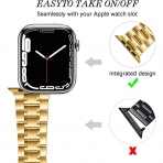 JOYOZY Apple Watch Ultra Paslanmaz elik Kay(49mm)-Gold 