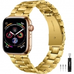 JOYOZY Apple Watch Ultra Paslanmaz elik Kay(49mm)-Gold 