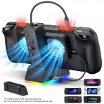 JSAUX 7si 1 Arada ROG Ally Fanl Yerletirme stasyonu