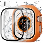 JZK Apple Watch Ultra 49mm Bumper Klf-Turuncu effaf