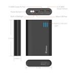 Jackery Giant+ Premium kili USB Tanabilir Batarya (12000 mAh)-Black
