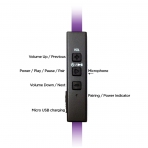 Jarv NMotion Sport Bluetooth Kulak i Kulaklk-Purple