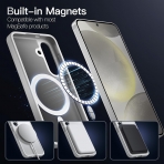 JeTech Galaxy S24 MagSafe Uyumlu Klf -Silver 