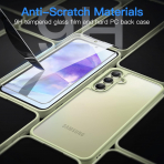 JeTech Galaxy A55 Ekran Koruyuculu Klf -Lime