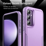 JeTech nce Galaxy S23 FE Mat Klf -Light Purple