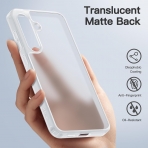 JeTech nce Galaxy S24 Mat Klf -Frosted Clear
