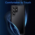 JeTech nce Galaxy S23 Ultra Mat Klf -Black