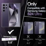 JeTech nce Galaxy S24 Ultra Darbeye Dayankl Klf -Lilac