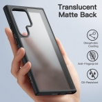 JeTech Samsung Galaxy S24 Ultra Mat Klf-Black