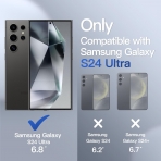 JeTech Samsung Galaxy S24 Ultra Mat Klf-Black