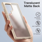 JeTech Samsung Galaxy S24 Ultra Mat Klf-Gold