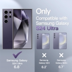 JeTech Samsung Galaxy S24 Ultra Mat Klf-Lilac