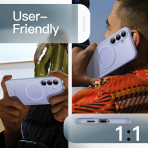 JeTech Galaxy S25 FE MagSafe Uyumlu Klf -Ice Blue