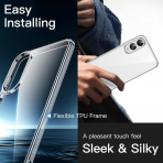 JeTech Samsung Galaxy S25 Edge effaf Klf -Clear