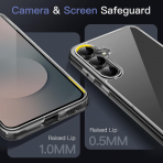 JeTech Samsung Galaxy S25 FE effaf Klf -Black