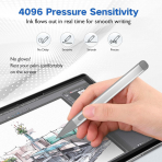 JvKzaen Microsoft Surface Uyumlu Stylus Kalem-Silver