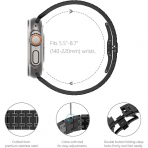 KADES Apple Watch Ultra 3 49mm Paslanmaz �elik Kay�� -Black 