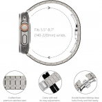 KADES Apple Watch Ultra 4 Paslanmaz �elik Kay�� -Frosted Titanium