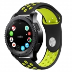 KADES Samsung Gear S3 Soft Kay (Large)-Black Fluorescent Yellow