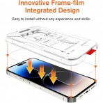 KCT EZ Kit iPhone 14 Pro Temperli Cam Ekran ve Kamera Lens Koruyucu(2+2)