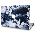 KECC MacBook Air Kapak Klf (Retina 13.3 in)(2018)-Black Grey Marble