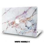 KEC MacBook Air Kapak Klf (13.3 in)-White Marble 4